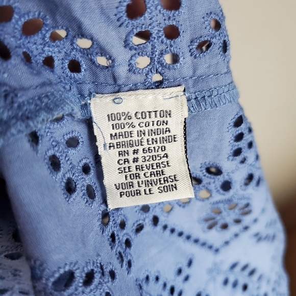 Ranna Gill Berringer Eyelet Blouse size S NWT - Picture 7 of 7